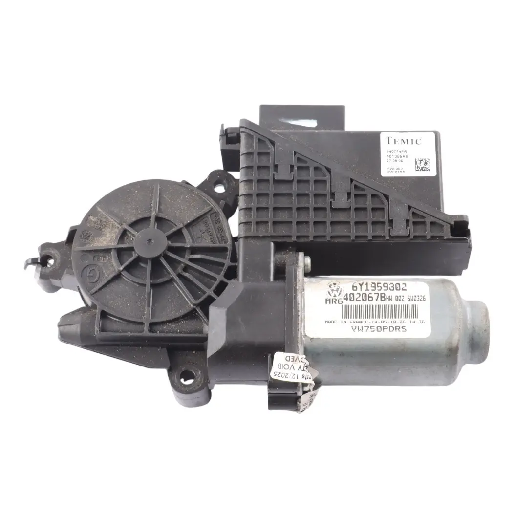 VW Transporter T5 Door Window Glass Lifter Motor Front Passenger Side 6Y1959802