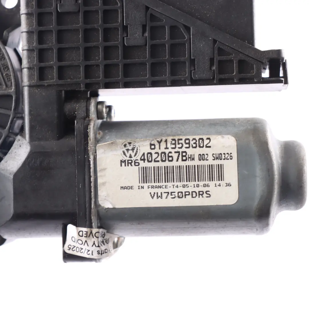 Door Window Glass Lifter Motor Front Passenger Side 6Y1959802 to VW Transporter T5 with Part number 6Y1959302 VW Transporter T5 Door Window Glass Lifter Motor Front Passenger Side 6Y1959802 - SKU RHD-6Y1959802 - Part number 6Y1959302
