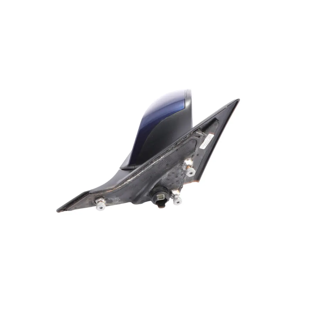 Side View Wing Mirror Right Heated O/S Mediterranean Blue - C10 to BMW F21 F22 F23 with Part number 7268540 BMW F21 F22 F23 Side View Wing Mirror Right Heated O/S Mediterranean Blue - C10 - SKU RHD-7268540-MED - Part number 7268540