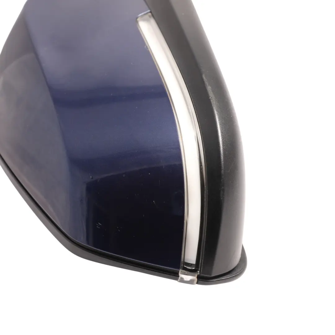 Side View Wing Mirror Right Heated O/S Mediterranean Blue - C10 to BMW F21 F22 F23 with Part number 7268540 BMW F21 F22 F23 Side View Wing Mirror Right Heated O/S Mediterranean Blue - C10 - SKU RHD-7268540-MED - Part number 7268540