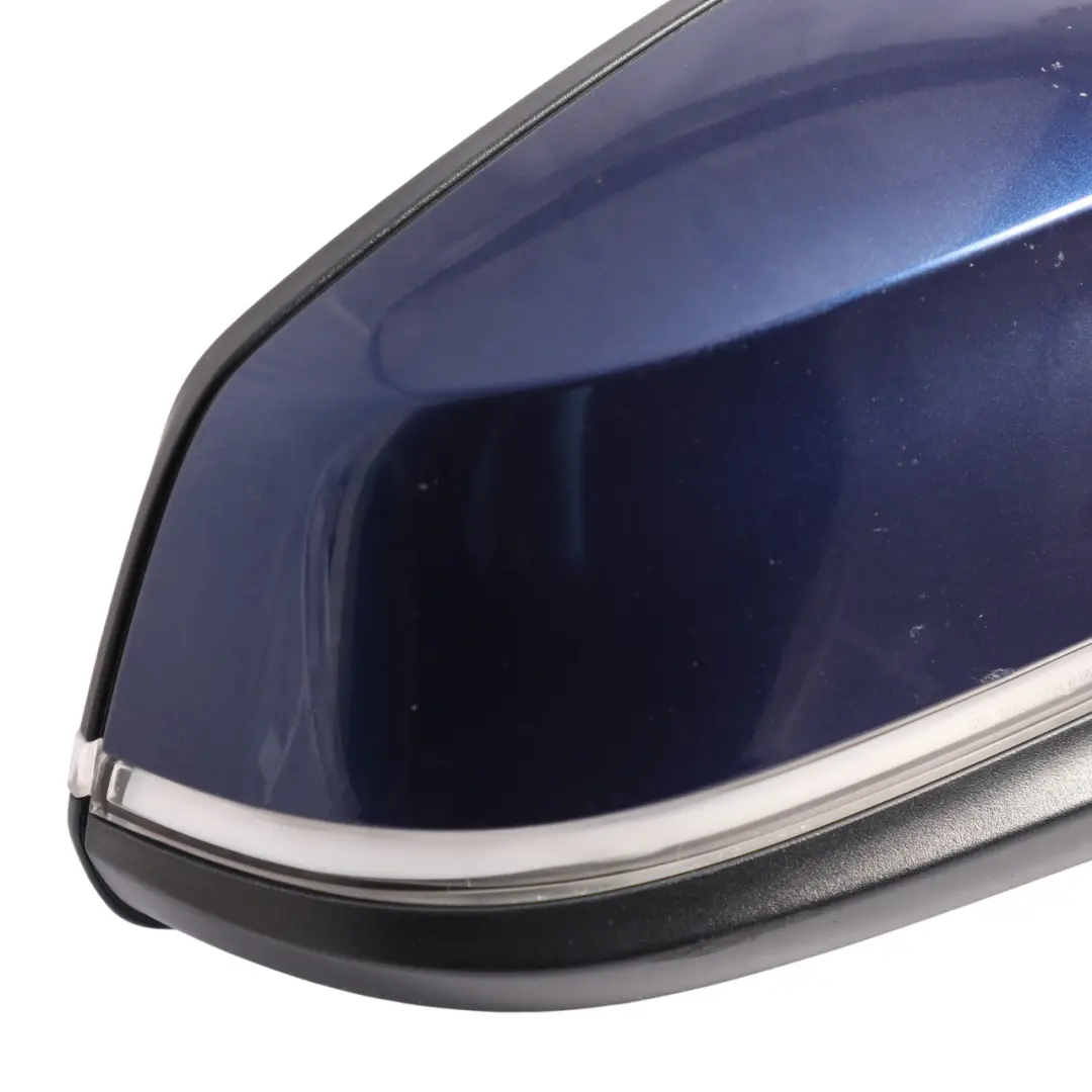 Side View Wing Mirror Right Heated O/S Mediterranean Blue - C10 to BMW F21 F22 F23 with Part number 7268540 BMW F21 F22 F23 Side View Wing Mirror Right Heated O/S Mediterranean Blue - C10 - SKU RHD-7268540-MED - Part number 7268540