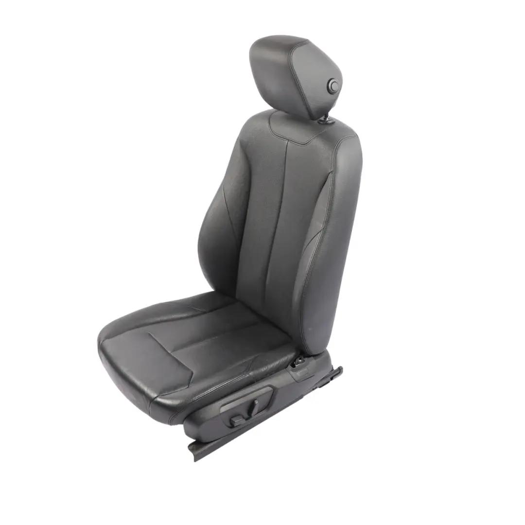 Front Seat Heated Memory Leather Dakota Schwarz Black Left N/S to BMW F30 F31 F36 with Part number 7295109 BMW F30 F31 F36 Front Seat Heated Memory Leather Dakota Schwarz Black Left N/S - SKU RHD-7295109-10 - Part number 7295109