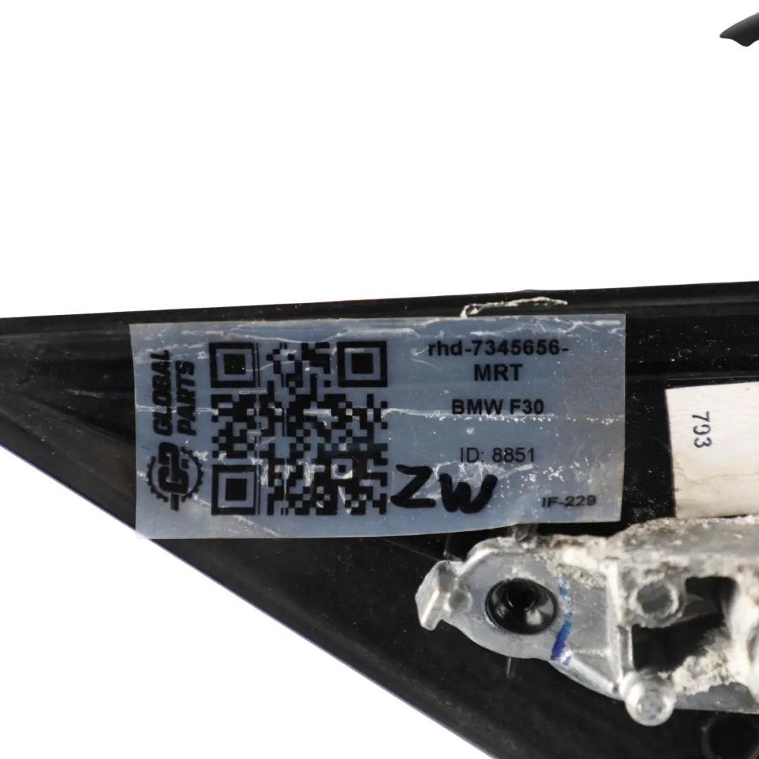  Wing Mirror BMW F30 F31 Heated Door Right O/S Melbourne Red Metallic - A75 - SKU rhd-7345656-MRT - Part number 7345656