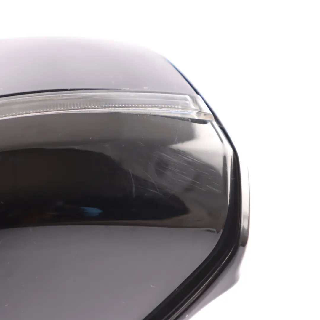 Wing Mirror Heated Left N/S Door Carbonschwarz Metallic 416 to BMW F10 F11 LCI with Part number 7350689 BMW F10 F11 LCI Wing Mirror Heated Left N/S Door Carbonschwarz Metallic 416 - SKU RHD-7350689-CAR - Part number 7350689