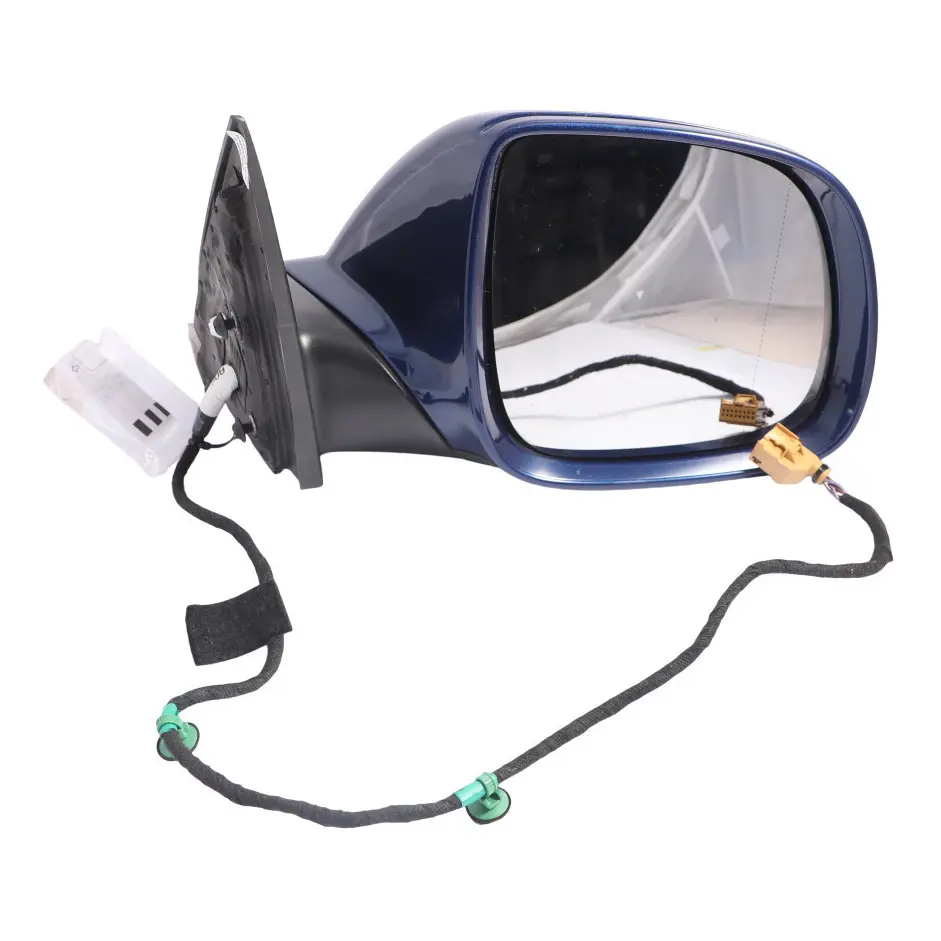 VW Volkswagen Touareg 7L Wing Mirror Right O/S Door Shadow Blue Metallic D5Q - SKU RHD-7L6857508GN-SHBL - Part number 7L6857508GN