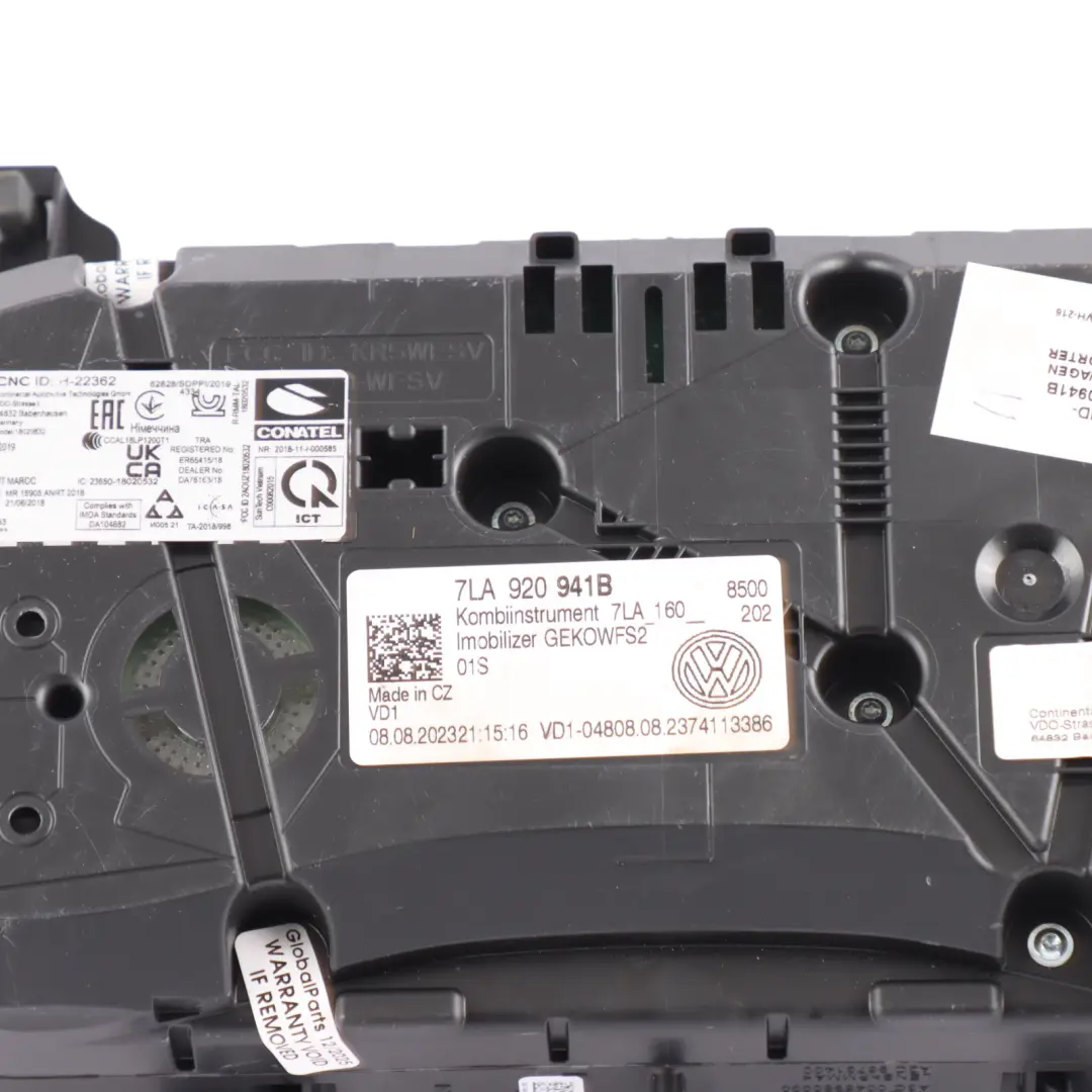 VW Volkswagen Transporter T6 Instrument Cluster Speedo Diesel Manual - SKU RHD-7LA920941B - Part number 7LA920941B