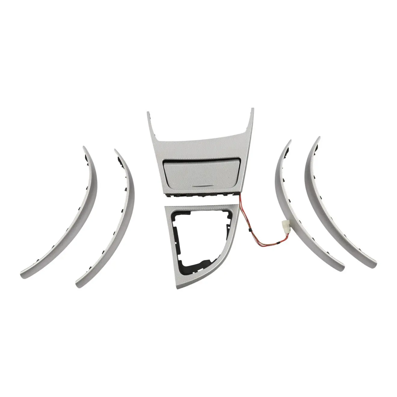 BMW 1 Series E87 LCI Interior Trim Set Dash Dashboard Ashtray Glacier Silver