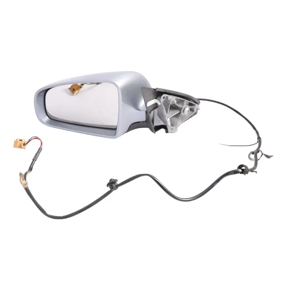 Audi A4 B7 Wing Mirror Door Outside Left N/S 8E2858531AA Avus Silver Pearl - Y7J