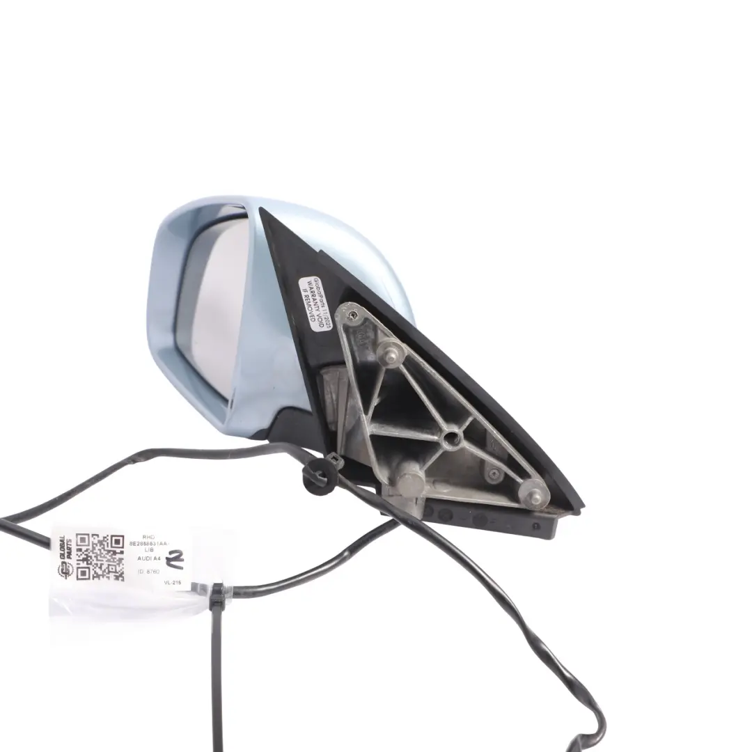 Wing Mirror Door Left N/S Outside Brilliant Black LY9B to Audi A4 B7 with Part number 8E2858531AA Audi A4 B7 Wing Mirror Door Left N/S Outside Brilliant Black LY9B - SKU RHD-8E2858531AA-LIB - Part number 8E2858531AA