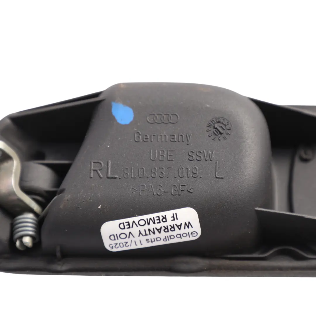 8L Door Handle Actuator Grab Trim Front Left N/S Black to Audi A3 S3 with Part number 8L0837019 Audi A3 S3 8L Door Handle Actuator Grab Trim Front Left N/S Black - SKU RHD-8L0837019 - Part number 8L0837019