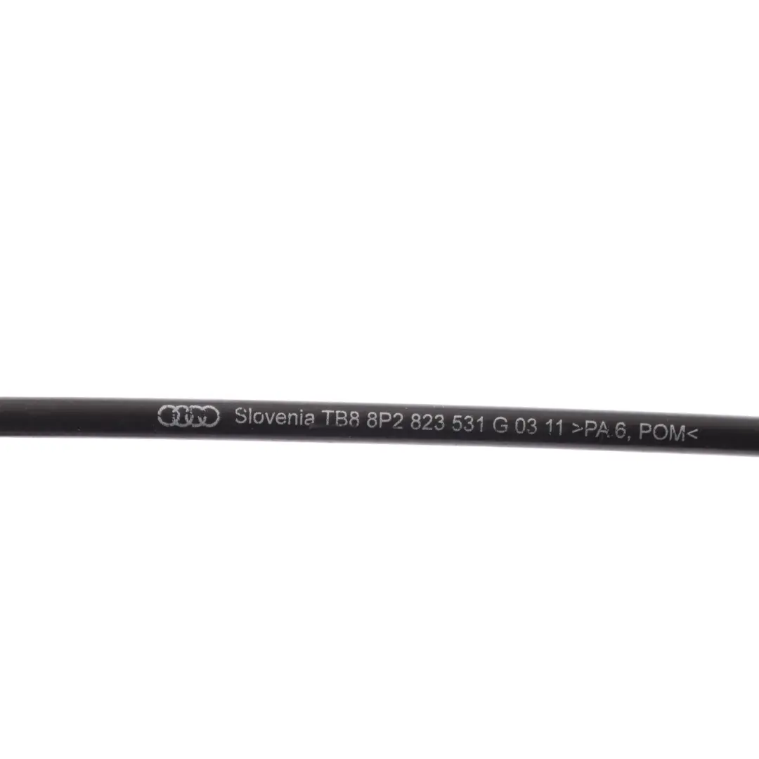 Front Bonnet Hood Latch Catch Pull Release Cable to Audi A3 8P with Part number 8P2823531G Audi A3 8P Front Bonnet Hood Latch Catch Pull Release Cable - SKU RHD-8P2823531G - Part number 8P2823531G