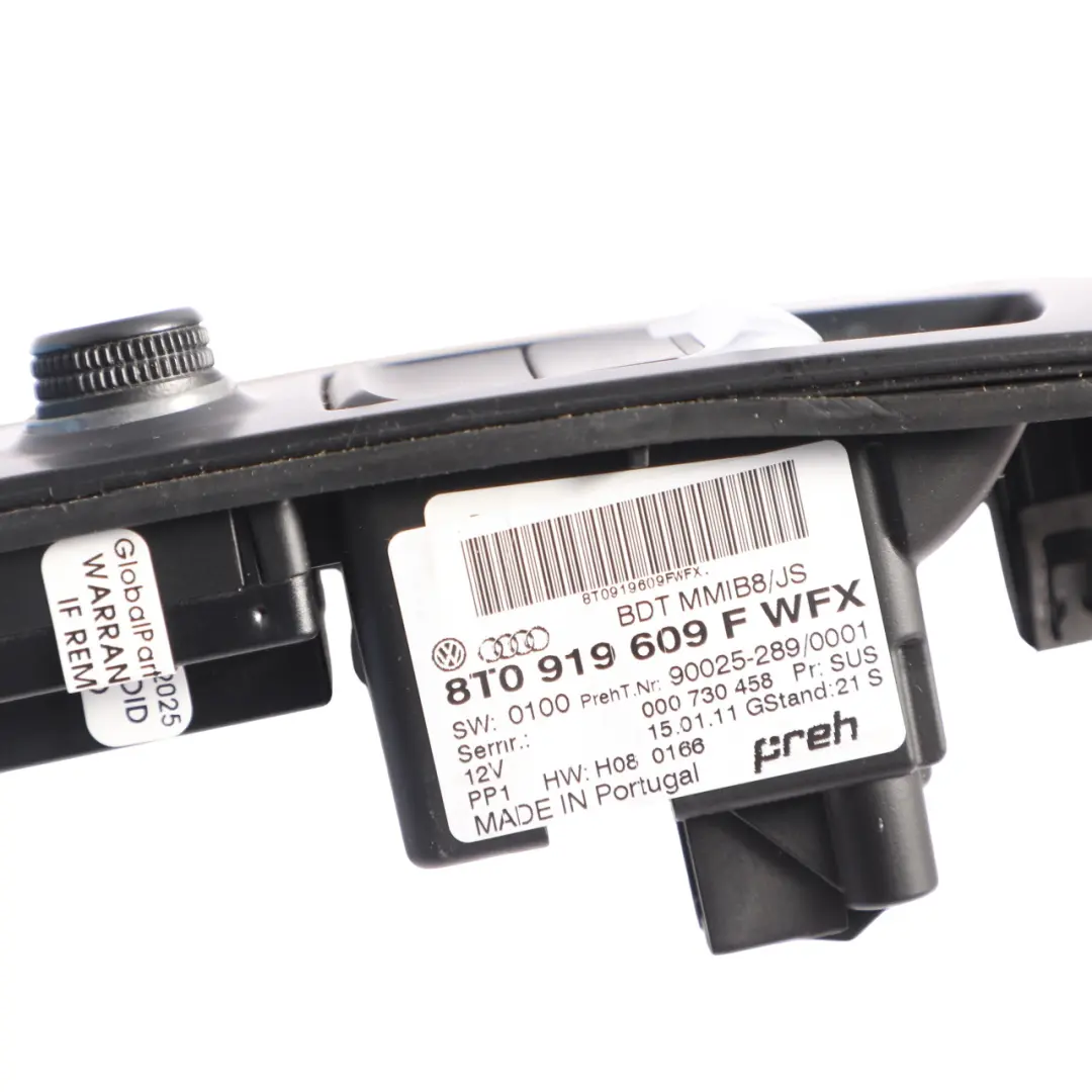 Sat Nav MMI Centre Console Cover Panel Switch Button Block to Audi A4 B8 with Part number 8T0919609F Audi A4 B8 Sat Nav MMI Centre Console Cover Panel Switch Button Block - SKU RHD-8T0919609F-1 - Part number 8T0919609F