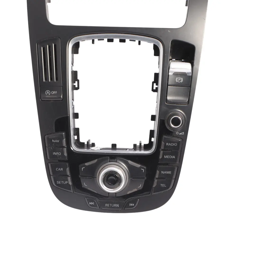 Sat Nav MMI Centre Console Cover Panel Switch Button Block to Audi A4 B8 with Part number 8T0919609F Audi A4 B8 Sat Nav MMI Centre Console Cover Panel Switch Button Block - SKU RHD-8T0919609F-1 - Part number 8T0919609F