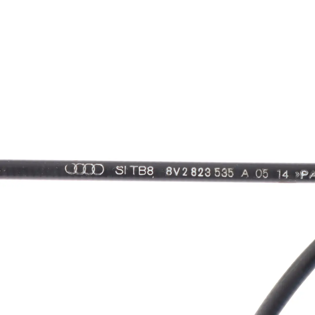 Audi A3 8V Front Bonnet Hood Lock Release Linkage Bowden Cable - SKU RHD-8V2823535A - Part number 8V2823535A