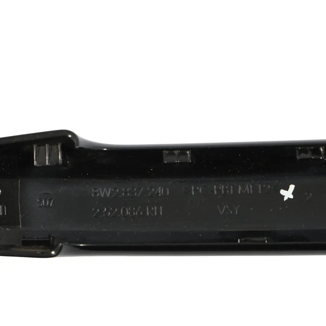 Audi A5 F5 Door Grab Handle Front Right O/S Mythical Black Metallic - Y9T - SKU RHD-8W2837240-MYB - Part number 8W2837240