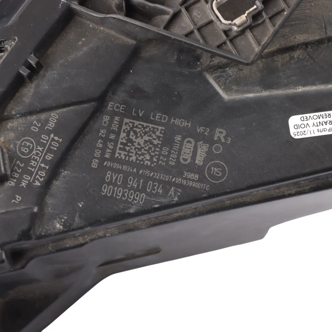 Audi A3 S3 RS3 8Y Headlamp Headlight Led Lamp Front Right O/S - SKU RHD-8Y0941034A-1 - Part number 8Y0941034A