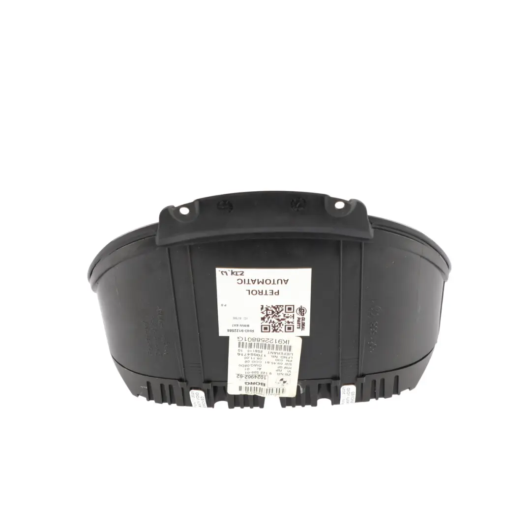 Cluster Speedo Clocks Automatic to BMW E81 E82 E87 E88 Petrol with Part number 9122588 BMW E81 E82 E87 E88 Petrol Cluster Speedo Clocks Automatic - SKU RHD-9122588 - Part number 9122588