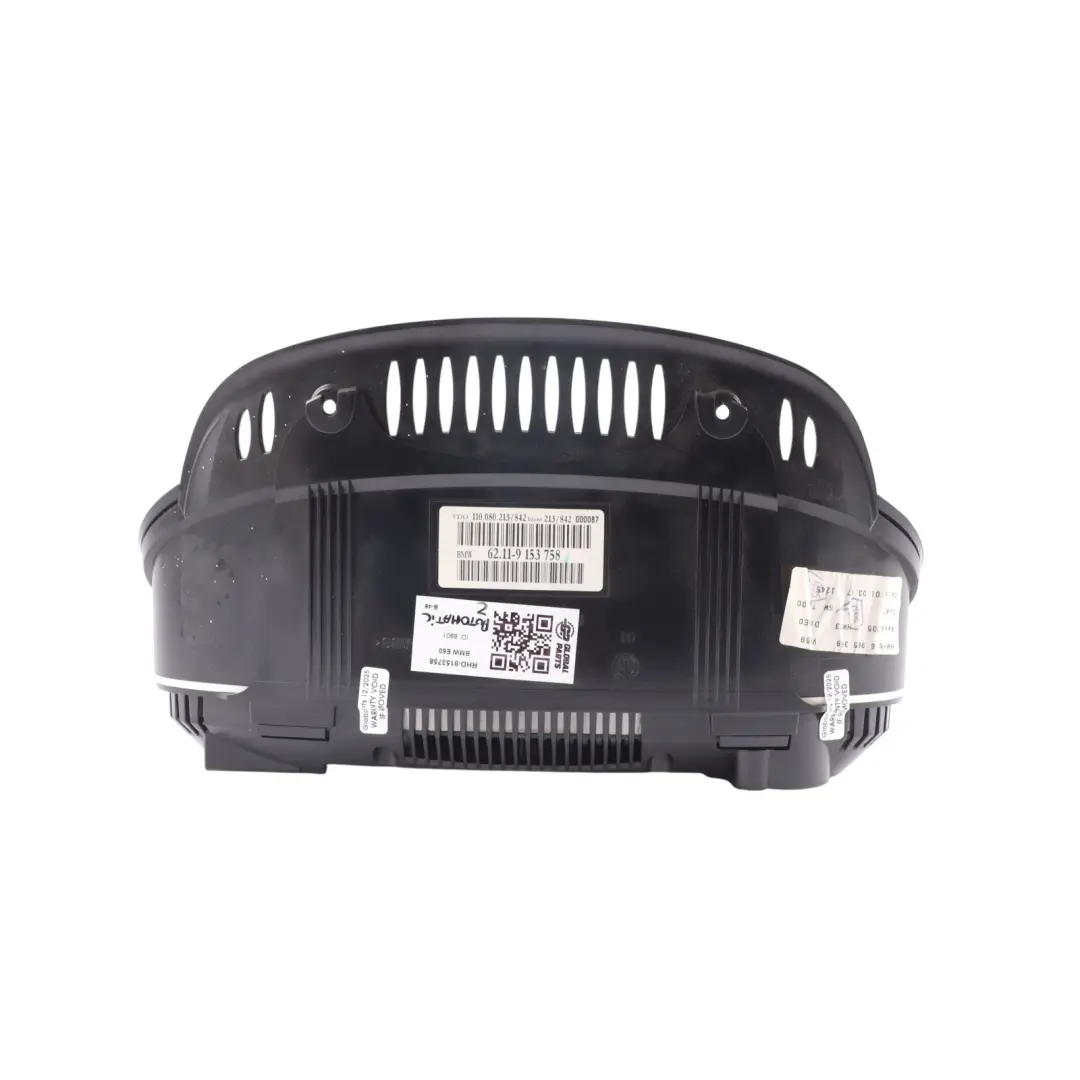 BMW E60 E61 LCI 535d M57N2 Instrument Cluster Speedo Clocks Automatic - SKU RHD-9153758 - Part number 9153758