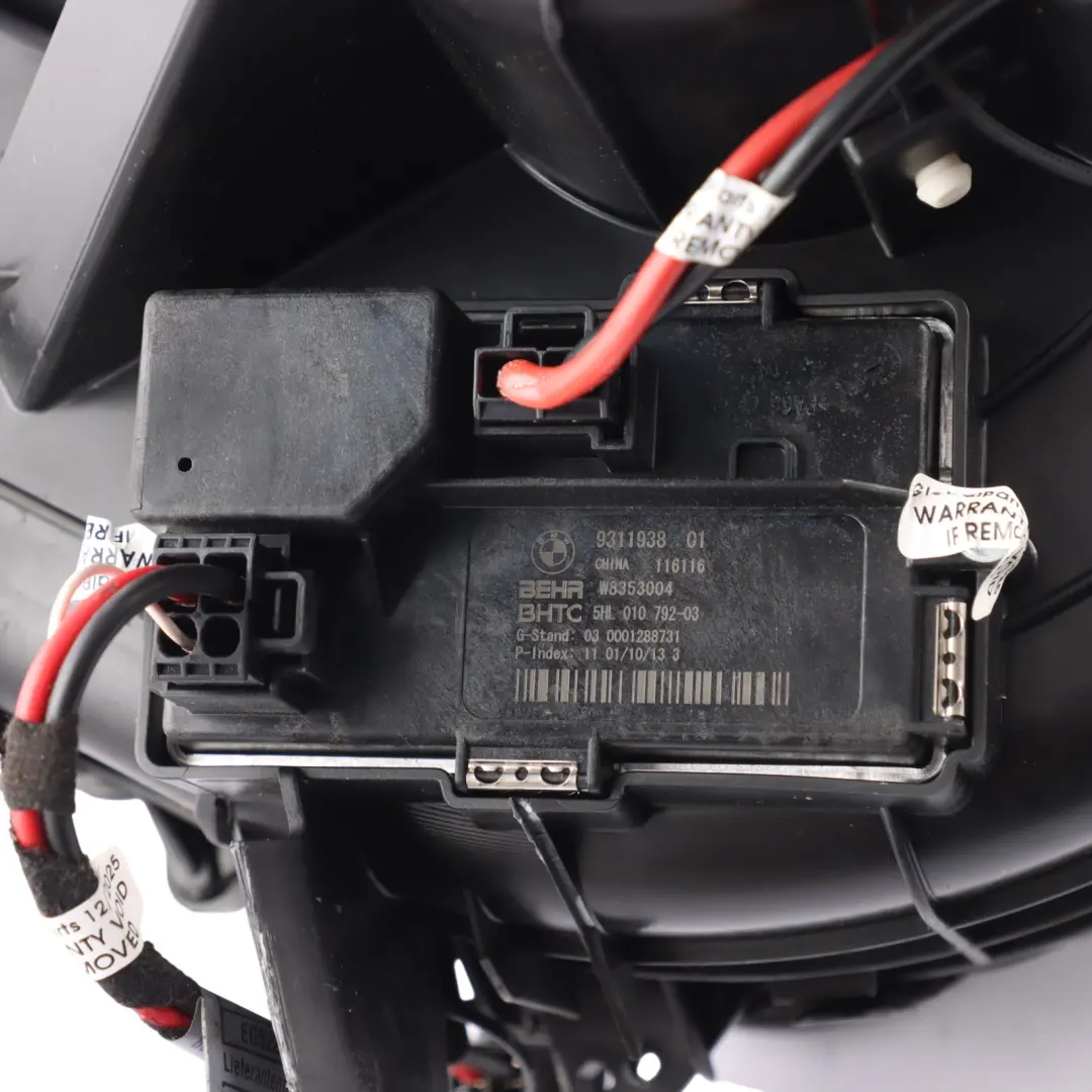 BMW F01 F10 F11 F12 F30 Air Heater Fan Blower Unit Motor - SKU RHD-9248170-2 - Part number 9248170
