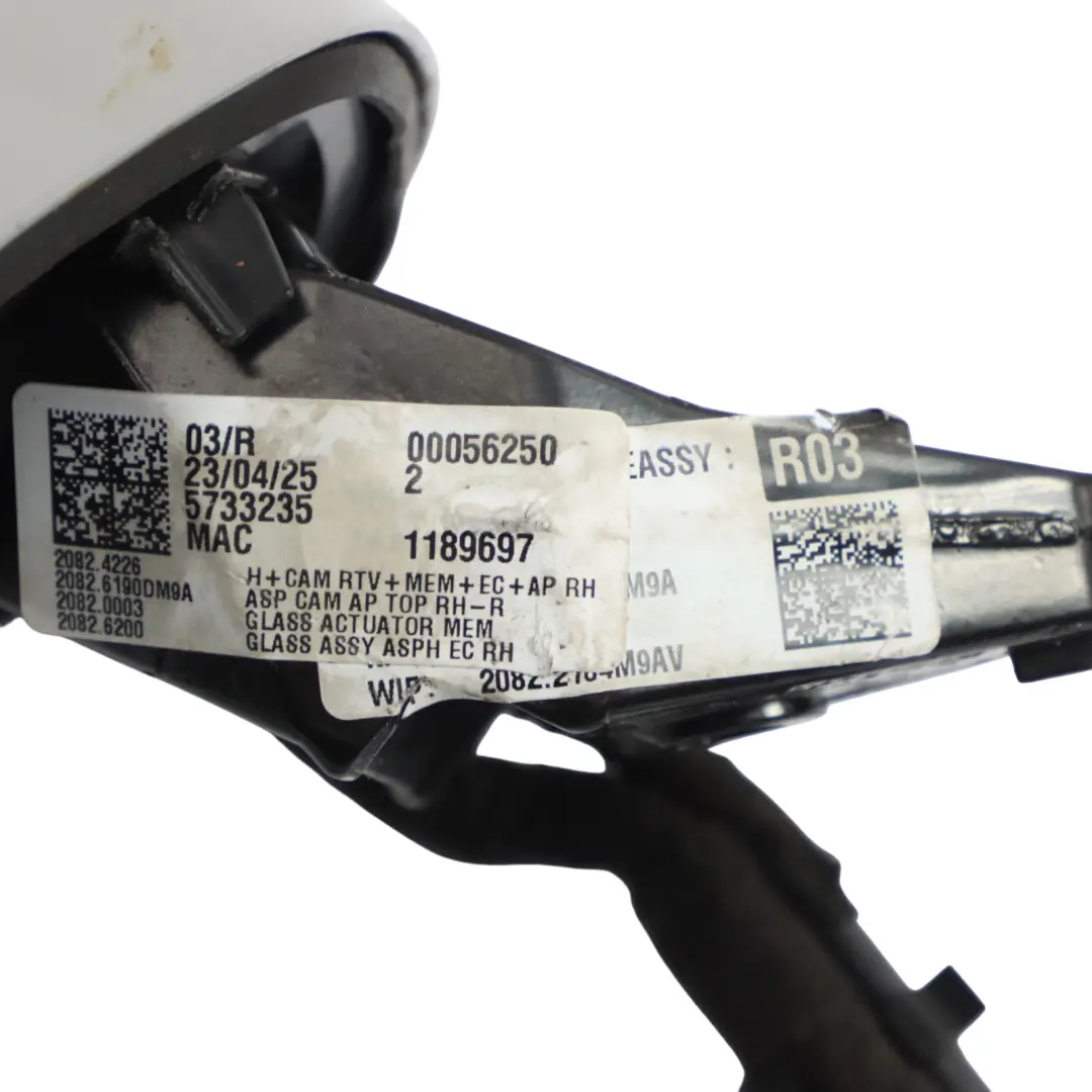 Porsche Macan 95B Side View Wing Mirror Base Electric Right O/S Chalk - M9A - SKU RHD-95B857542-CHA - Part number 95B857542-CHA