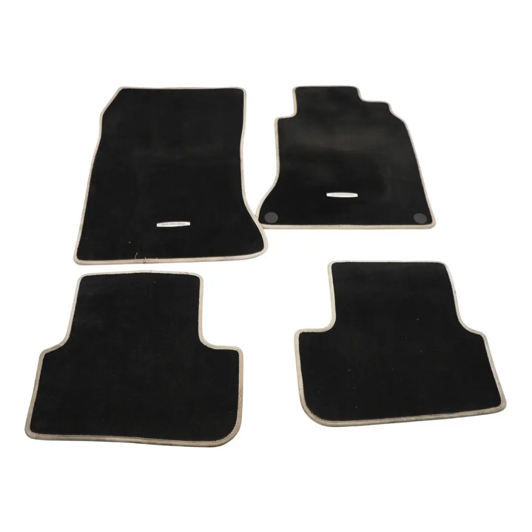 Mercedes W176 Floor Mats Carpet Cloth Fabric Cover Black SET X4 - SKU RHD-A1176801500-1 - Part number A1176801500
