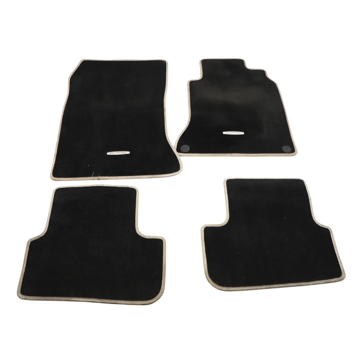 Mercedes W176 Floor Mats Carpet Cloth Fabric Cover Black SET X4 A1176801500 