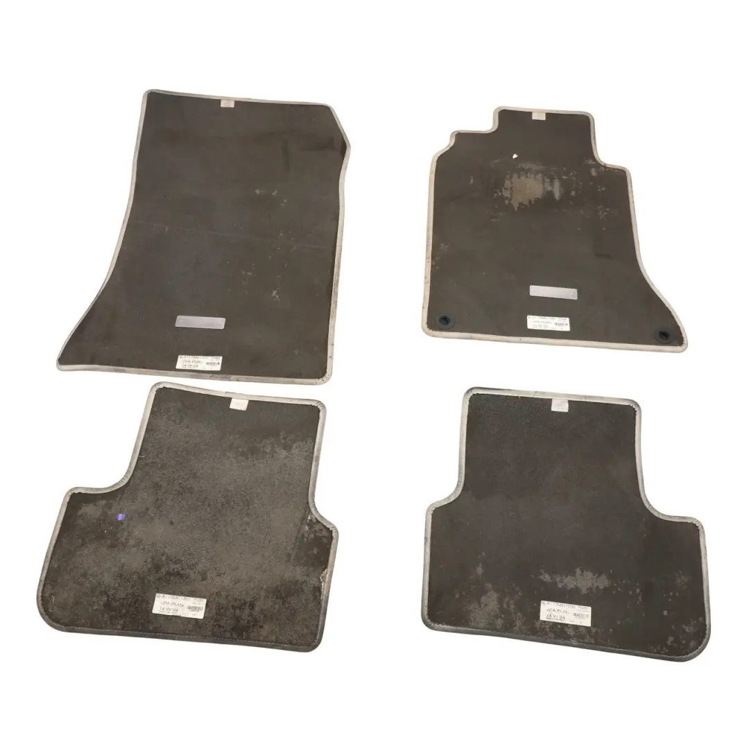 Mercedes W176 Floor Mats Carpet Cloth Fabric Cover Black SET X4 - SKU RHD-A1176801500-1 - Part number A1176801500