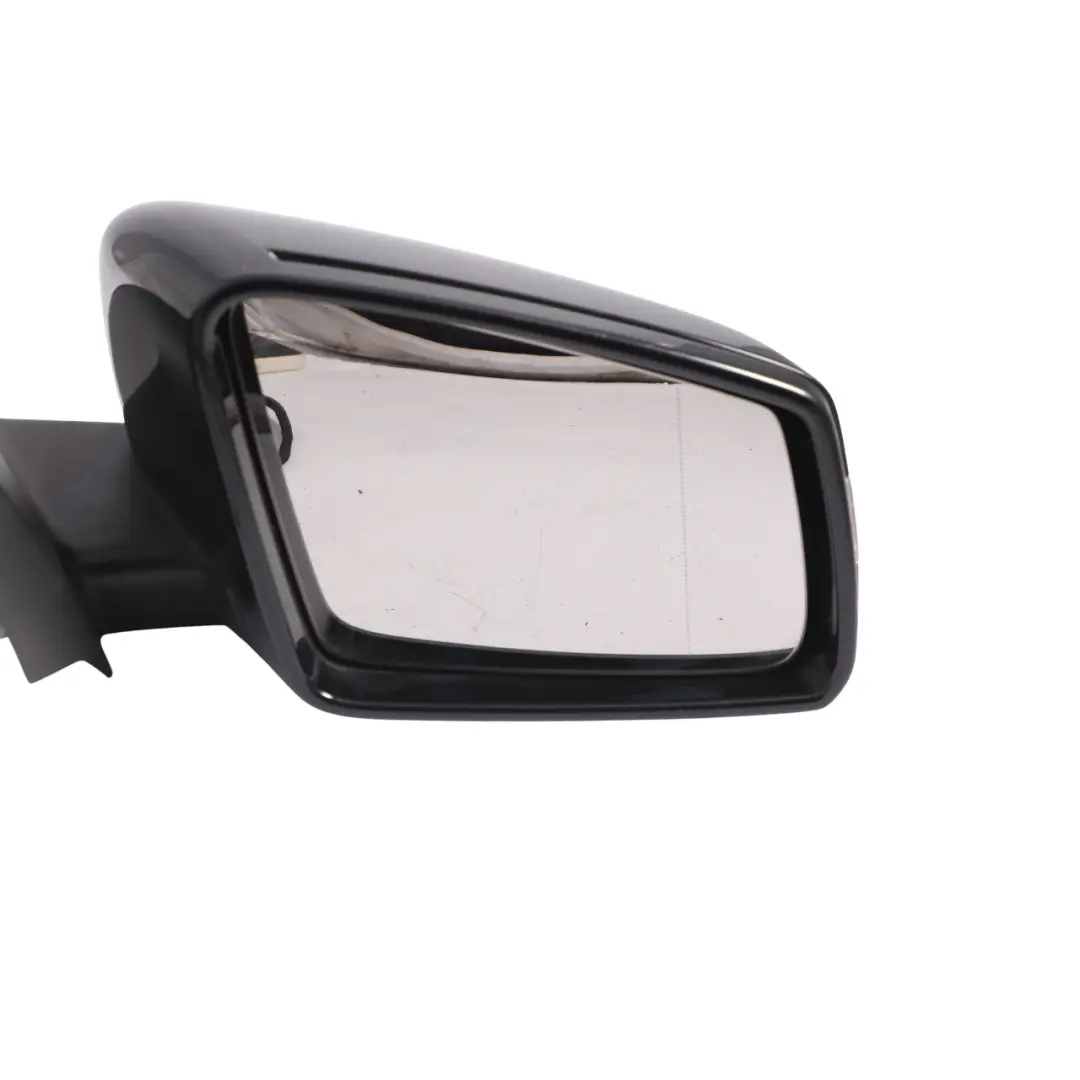 Door Wing Mirror Outside Power Fold Right O/S Kosmos Black - 191 to Mercedes W176 with Part number A1768100200 Mercedes W176 Door Wing Mirror Outside Power Fold Right O/S Kosmos Black - 191 - SKU RHD-A1768100200-KB - Part number A1768100200