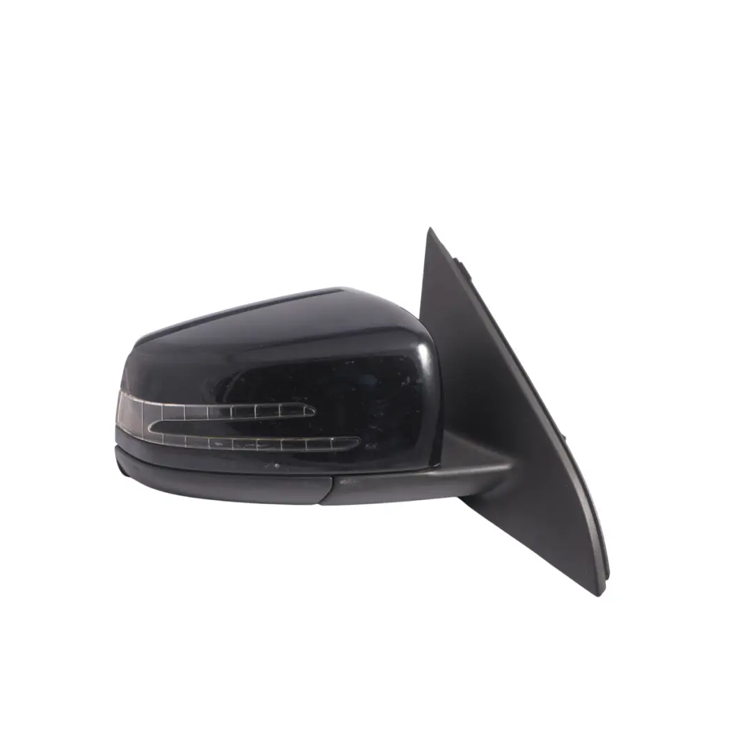 Mercedes W176 Door Wing Mirror Outside Power Fold Right O/S Kosmos Black - 191 - SKU RHD-A1768100200-KB - Part number A1768100200