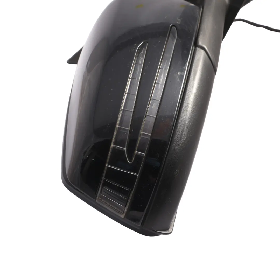 Door Wing Mirror Outside Power Fold Right O/S Kosmos Black - 191 to Mercedes W176 with Part number A1768100200 Mercedes W176 Door Wing Mirror Outside Power Fold Right O/S Kosmos Black - 191 - SKU RHD-A1768100200-KB - Part number A1768100200