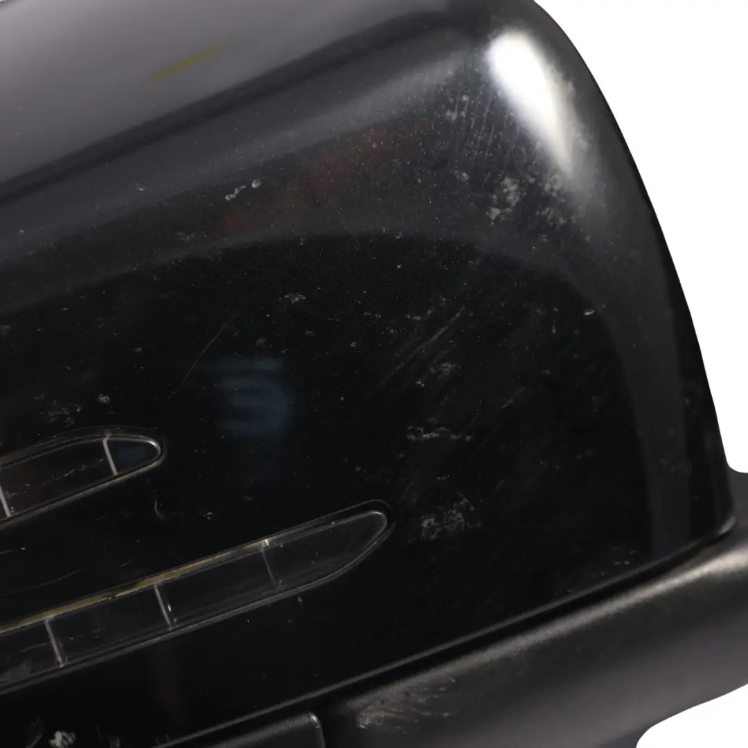 Mercedes W176 Door Wing Mirror Outside Power Fold Right O/S Kosmos Black - 191 - SKU RHD-A1768100200-KB - Part number A1768100200