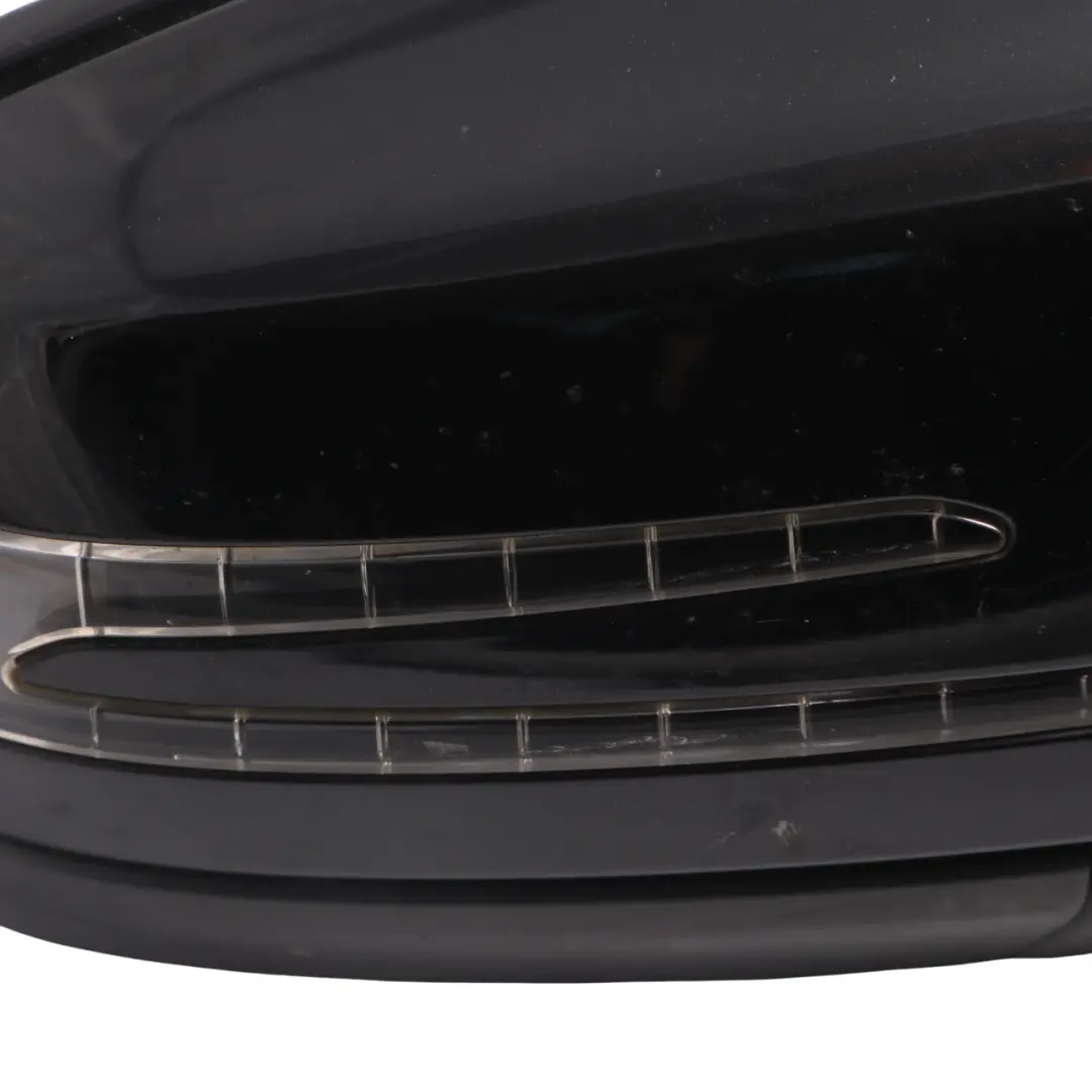 Mercedes W176 Door Wing Mirror Outside Power Fold Right O/S Kosmos Black - 191 - SKU RHD-A1768100200-KB - Part number A1768100200