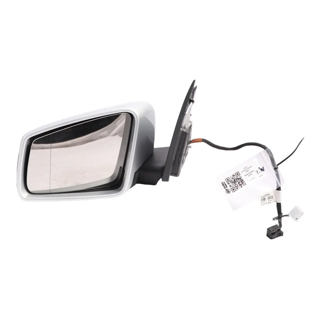 Mercedes W204 Wing Mirror Door Left N/S Power Fold Auto Dip Iridium Silver 775