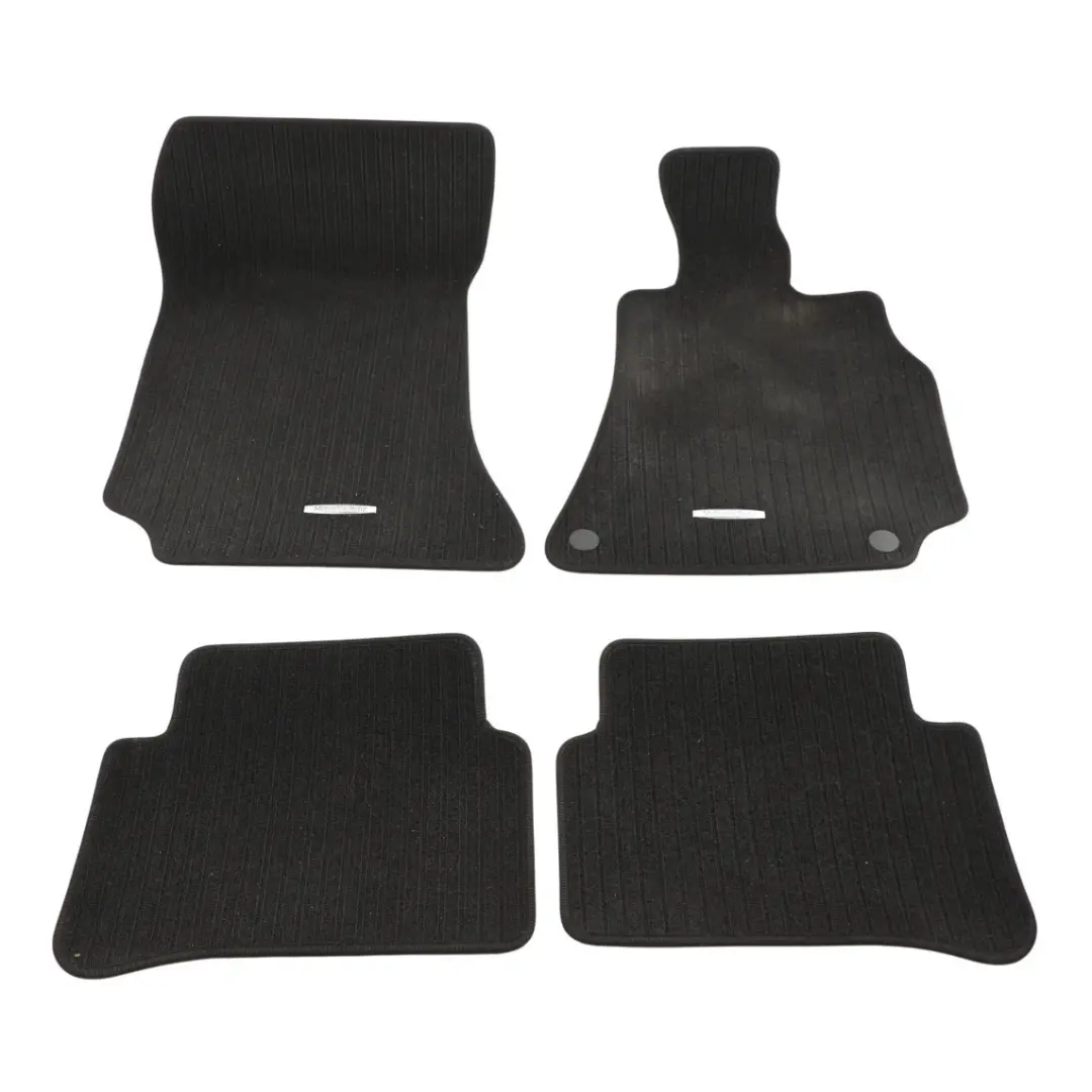 Mercedes W212 Floor Mats Set AMG Interior Front Rear Cover Black - SKU RHD-A2126802848 - Part number A2126802848