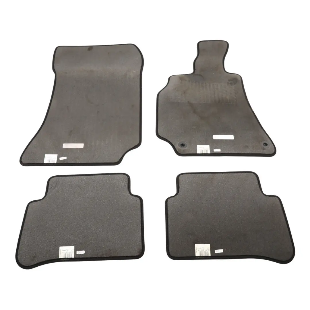 Mercedes W212 Floor Mats Set AMG Interior Front Rear Cover Black - SKU RHD-A2126802848 - Part number A2126802848