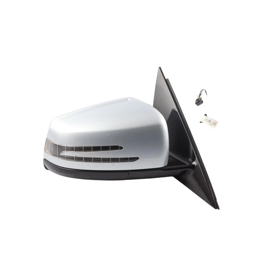 Mercedes W212 Door Wing Mirror Glass Right O/S Diamond Silver Metallic - 988 - SKU RHD-A2128100476-DSI - Part number A2128100476