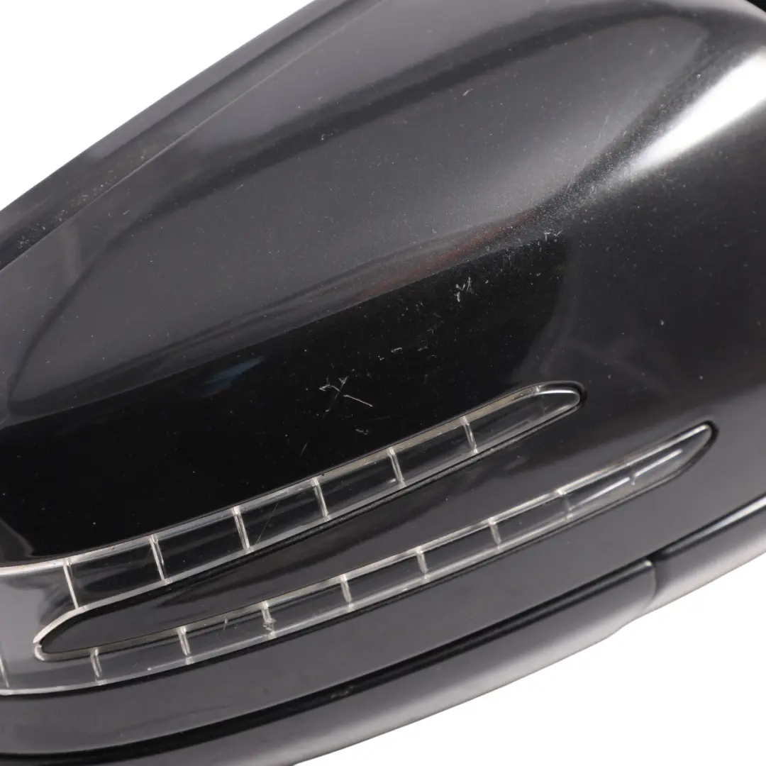 Mercedes W212 Wing Mirror Door Auto Dip Right O/S Obsidian Black 197 - SKU RHD-A2128101876-OB1 - Part number A2128101876