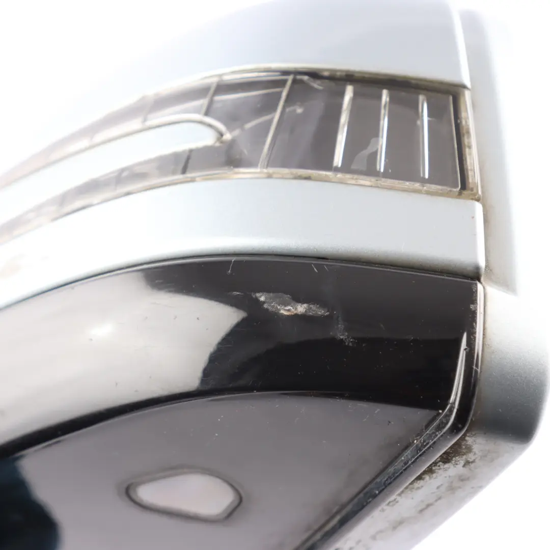 Mercedes W212 Door Wing Mirror Glass Left N/S Diamond Silver Metallic - 988 - SKU RHD-A2128102176-DSI - Part number A2128102176