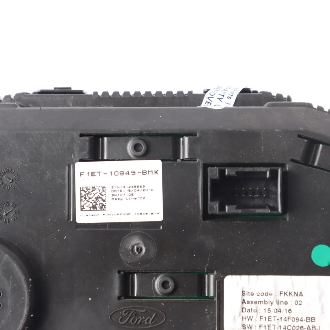 Ford Focus Mk3 Diesel Instrument Cluster Clock Speedometer Manual F1ET10849BMK - SKU RHD-F1ET-10849-BMK - Part number F1ET-10849-BMK