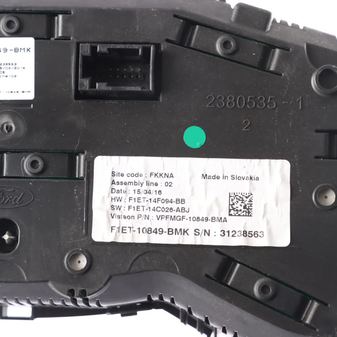Ford Focus Mk3 Diesel Instrument Cluster Clock Speedometer Manual F1ET10849BMK - SKU RHD-F1ET-10849-BMK - Part number F1ET-10849-BMK