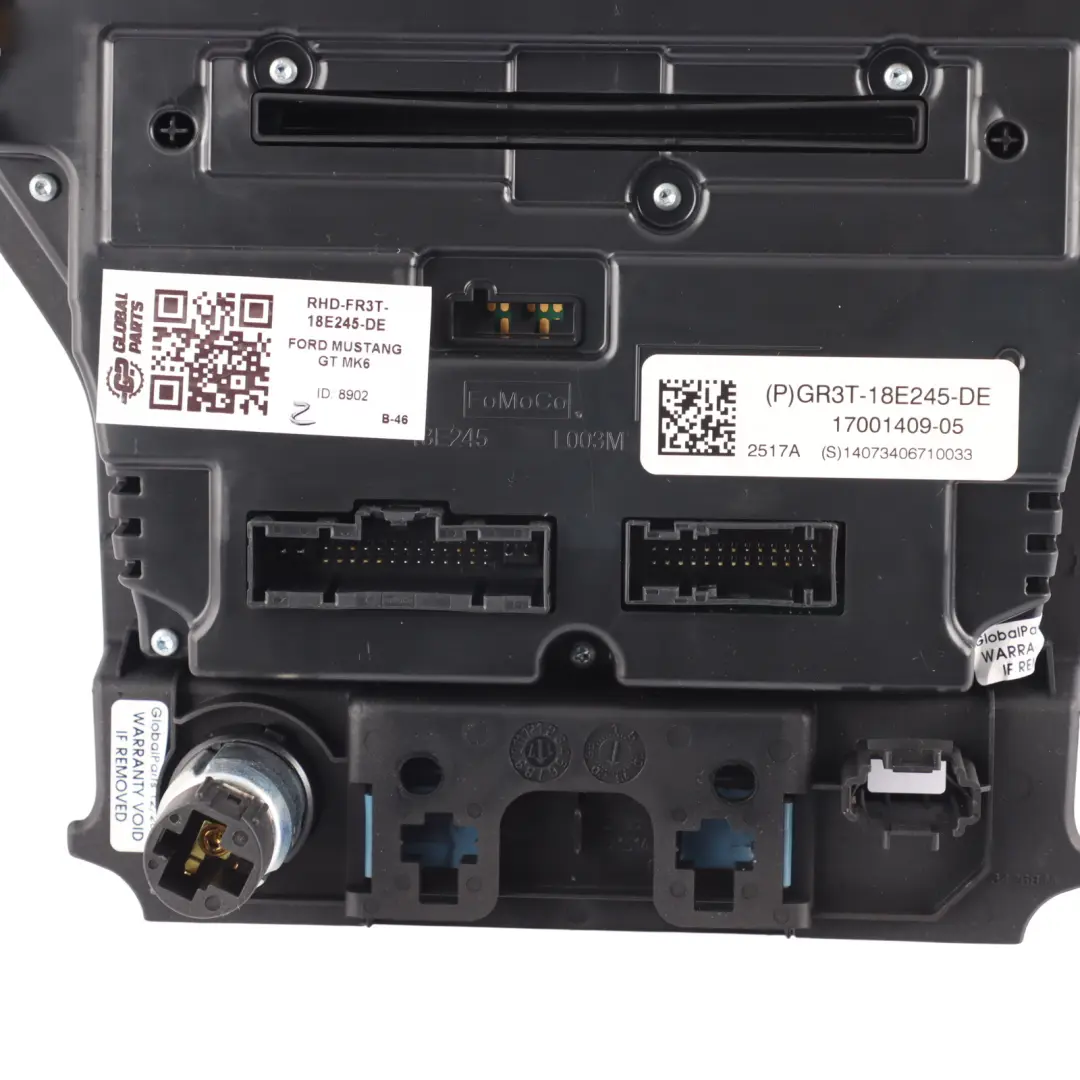 Ford Mustang Mk6 Climate Control Air Conditioning Switch Panel GR3T-18E245-DE - SKU RHD-GR3T-18E245-DE - Part number FR3T-18E245-DE