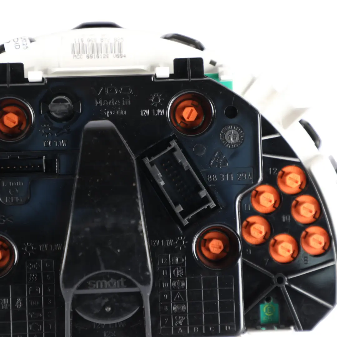 C450 Instrument Cluster Speedo Petrol Manual Q0010126V002000000 to Smart Fortwo with Part number Q0010126V001000000 Smart Fortwo C450 Instrument Cluster Speedo Petrol Manual Q0010126V002000000 - SKU RHD-Q0010126V001000000 - Part number Q0010126V001000000