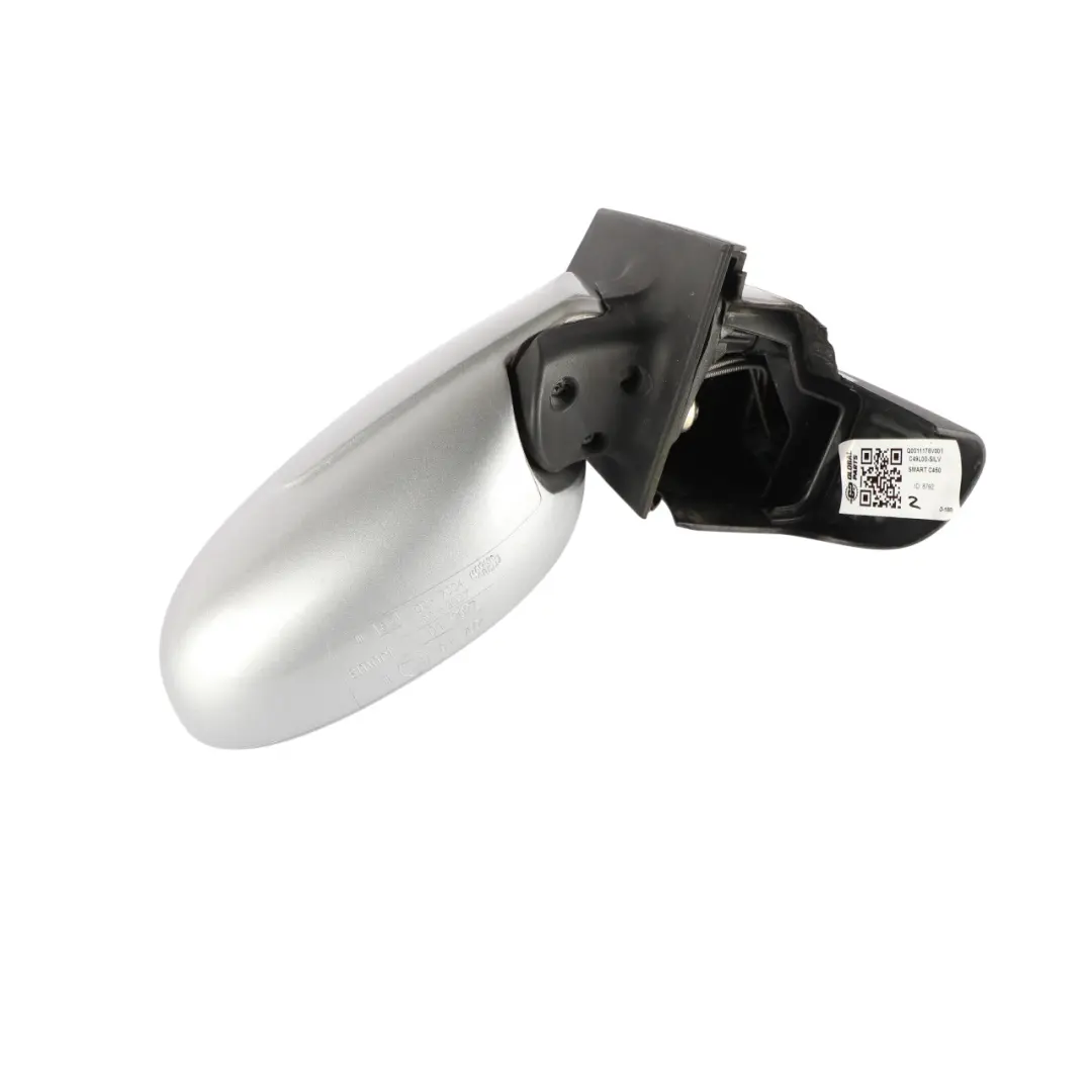 Smart Fortwo C450 Side View Wing Mirror Right O/S Silver-EAD Q0011178V001C49L00 - SKU RHD-Q0011178V001C49L00-SILV - Part number Q0011178V001C49L00-SILV