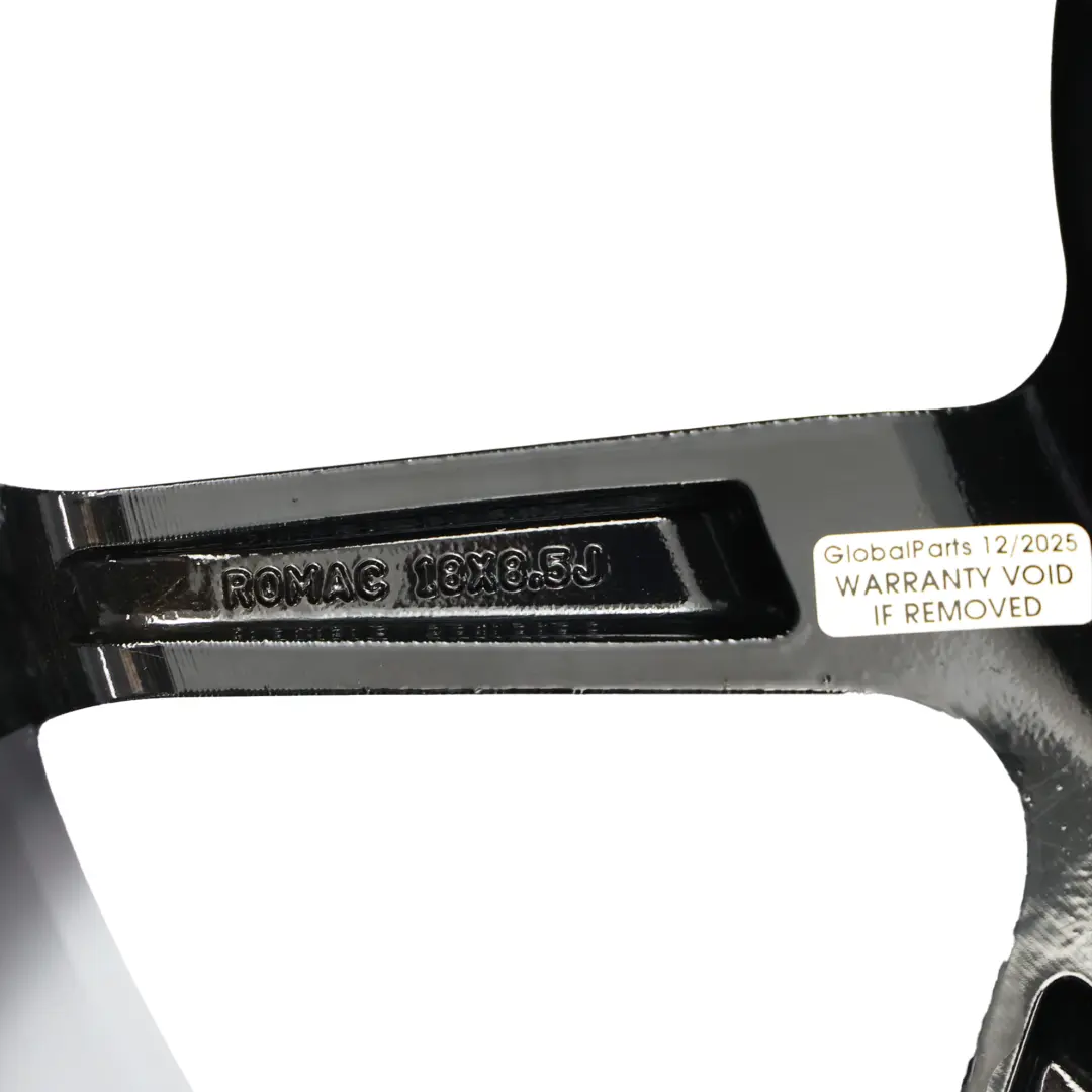  Jante Romac Diablo En Alliage Argent Et Noir 18" 8,5J ET:45 5 Doubles Rayons - SKU ROMAC-VIA-18-3 - Numéro de pièce ROMAC-VIA-18-3