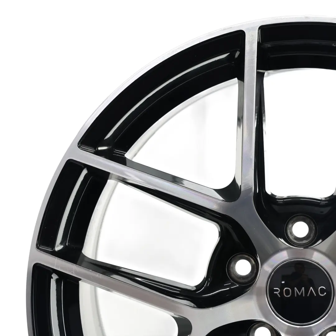 Romac Diablo Felge Alloy Silber Schwarz 18" 8.5J ET:45 5 Doppelspeiche für mit Teilenummer ROMAC-VIA-18-3 Romac Diablo Felge Alloy Silber Schwarz 18" 8.5J ET:45 5 Doppelspeiche - SKU ROMAC-VIA-18-3 - Teilenummer ROMAC-VIA-18-3