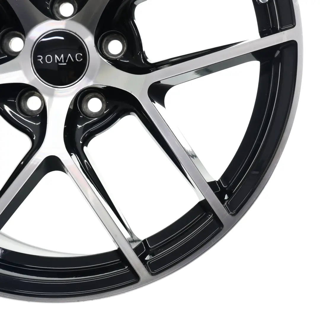  Romac Diablo Cerchio In Lega Argento Nero 18" 8.5J ET:45 5 Doppie Razze - SKU ROMAC-VIA-18-3 - Numero di parte ROMAC-VIA-18-3