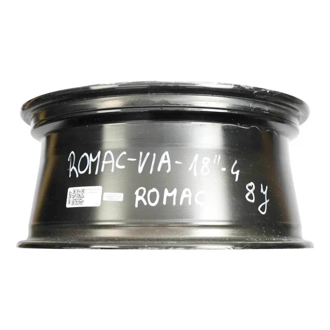  Romac Diablo Cerchio In Lega Argento Nero 18" 8.5J ET:45 5 Doppie Razze - SKU ROMAC-VIA-18-4 - Numero di parte ROMAC-VIA-18-4