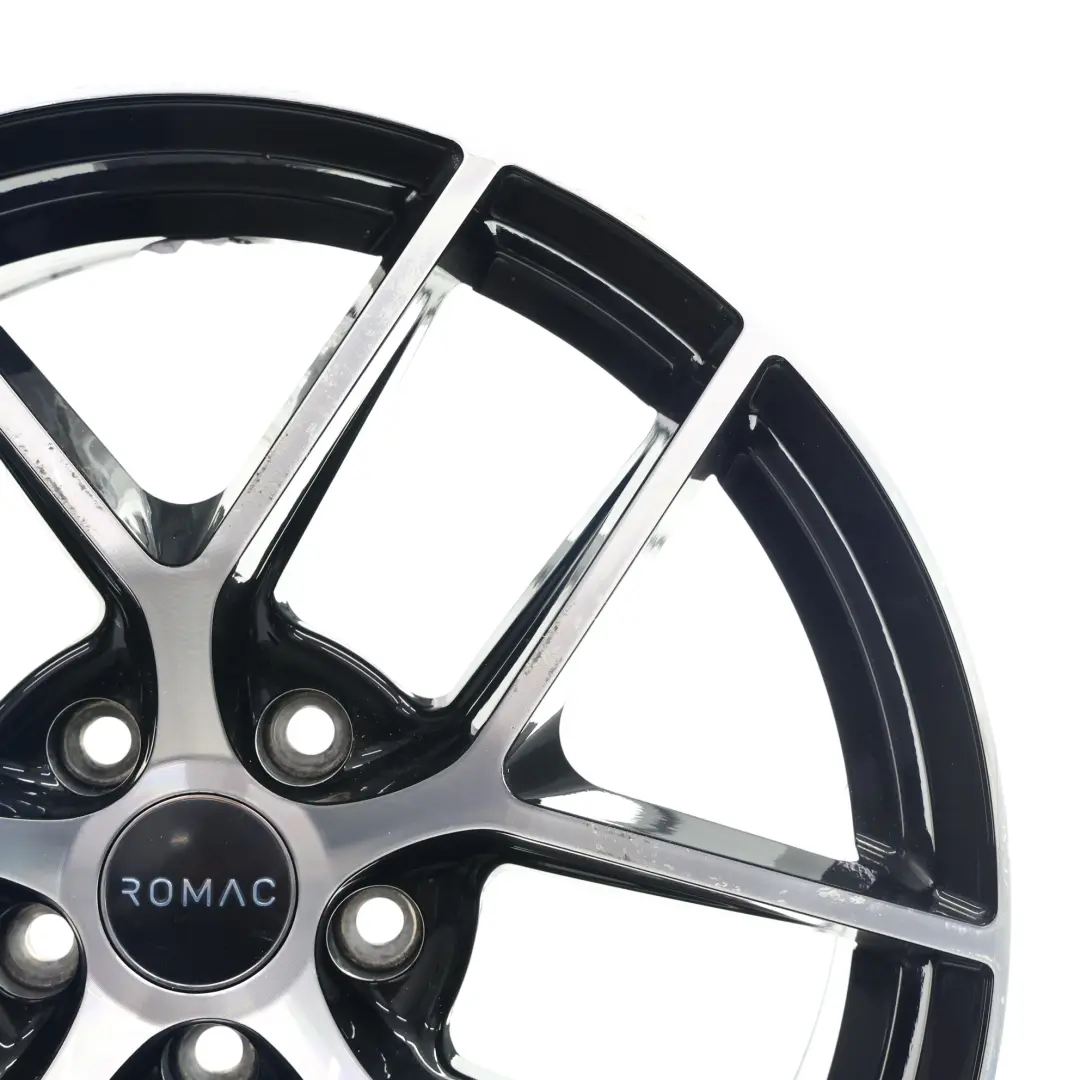  Romac Diablo Llanta Aleación Plata Negro 18" 8.5J ET:45 5 Radios Dobles - SKU ROMAC-VIA-18-4 - Número de pieza ROMAC-VIA-18-4