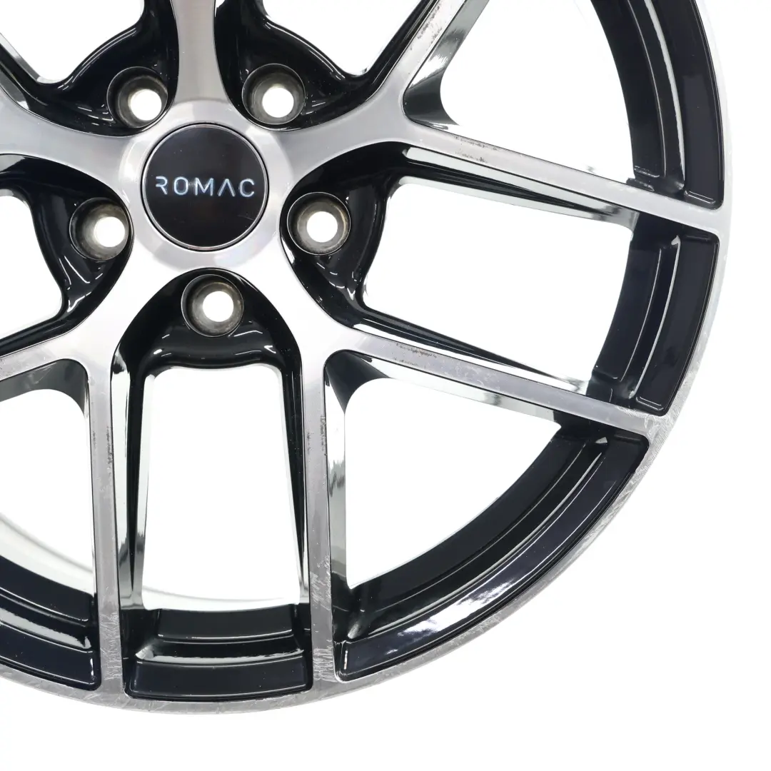  Romac Diablo Llanta Aleación Plata Negro 18" 8.5J ET:45 5 Radios Dobles - SKU ROMAC-VIA-18-4 - Número de pieza ROMAC-VIA-18-4