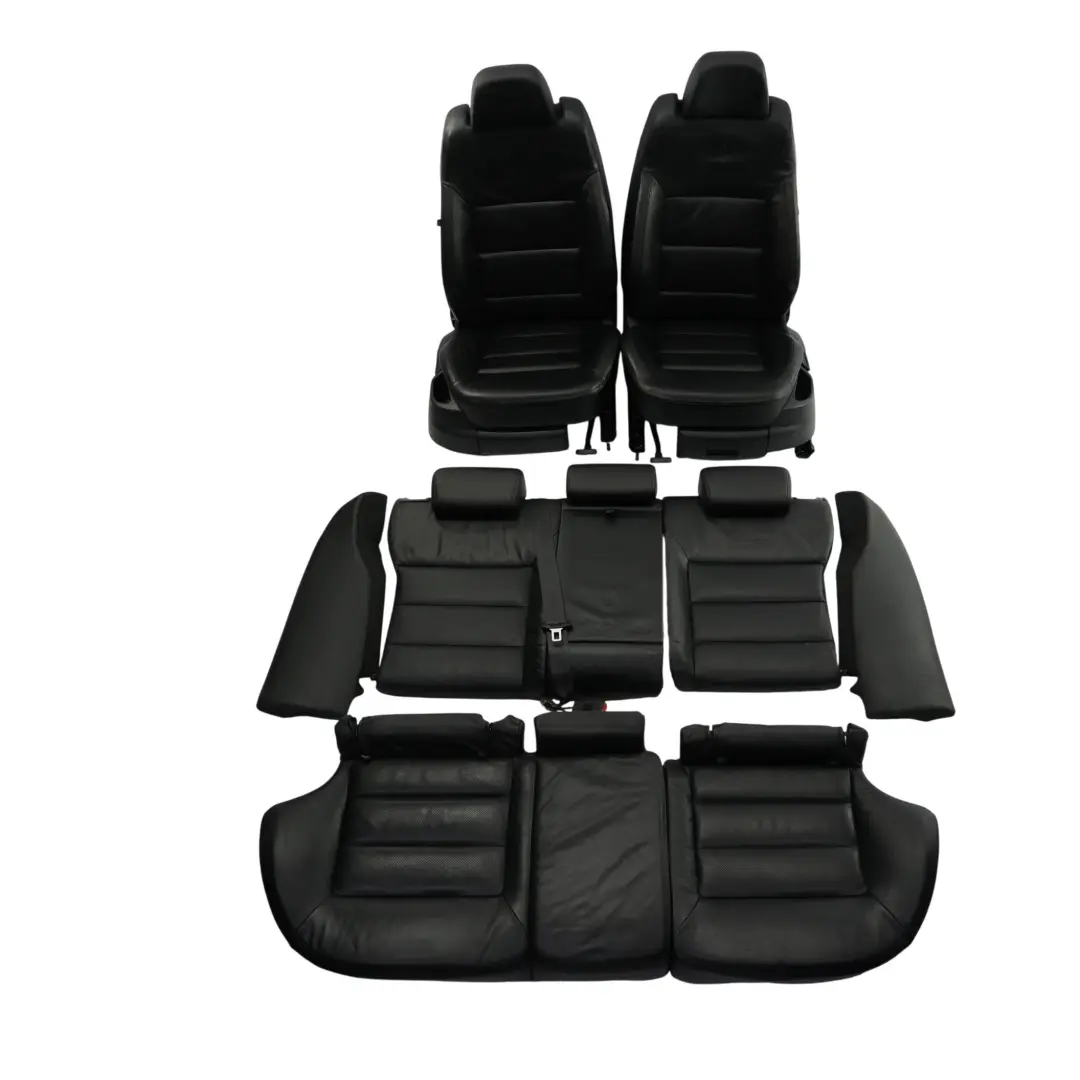 Skoda Octavia 1Z VRS RS Asientos Delanteros Traseros Sofá Cuero Negro Set Kit - SKU SKODA-OCTAVIA-RS-1Z-SEAT-LEATHER-SET - Número de pieza SKODA-OCTAVIA-RS-1Z-SEAT-LEATHER